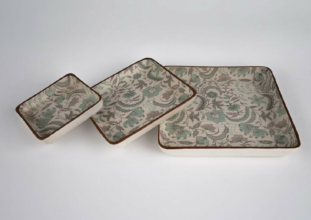 Simply Soho Mughal Mist Platter Set of 3