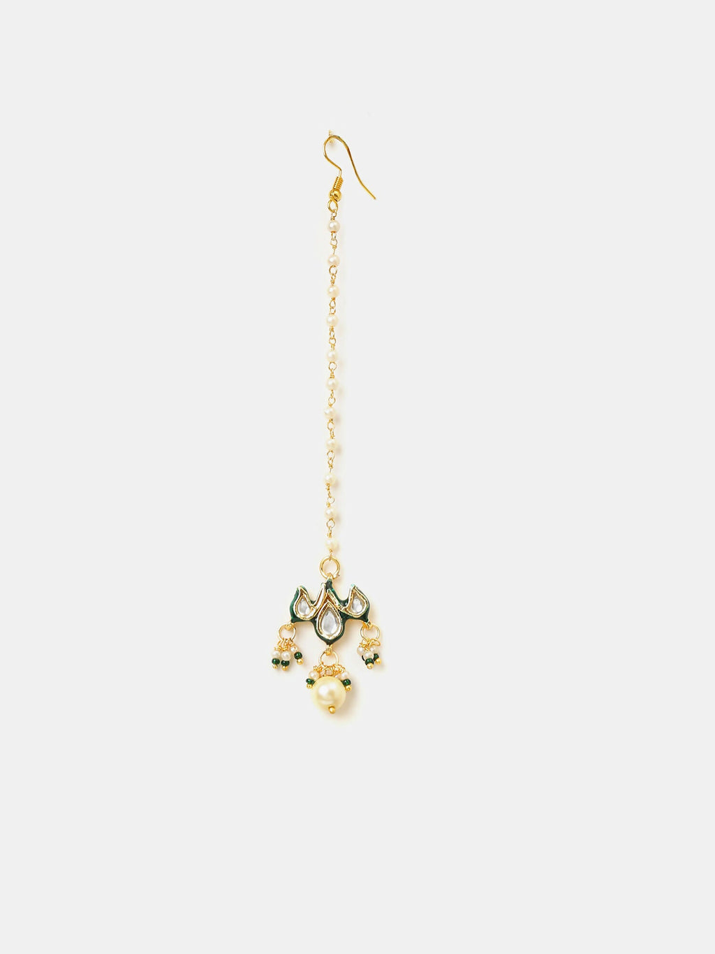 Ruby Raang Floral Kundan Studded Jewellery Set