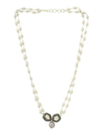 Beaded Chain with Kundan Drop necklace ru raang - Ruby Raang