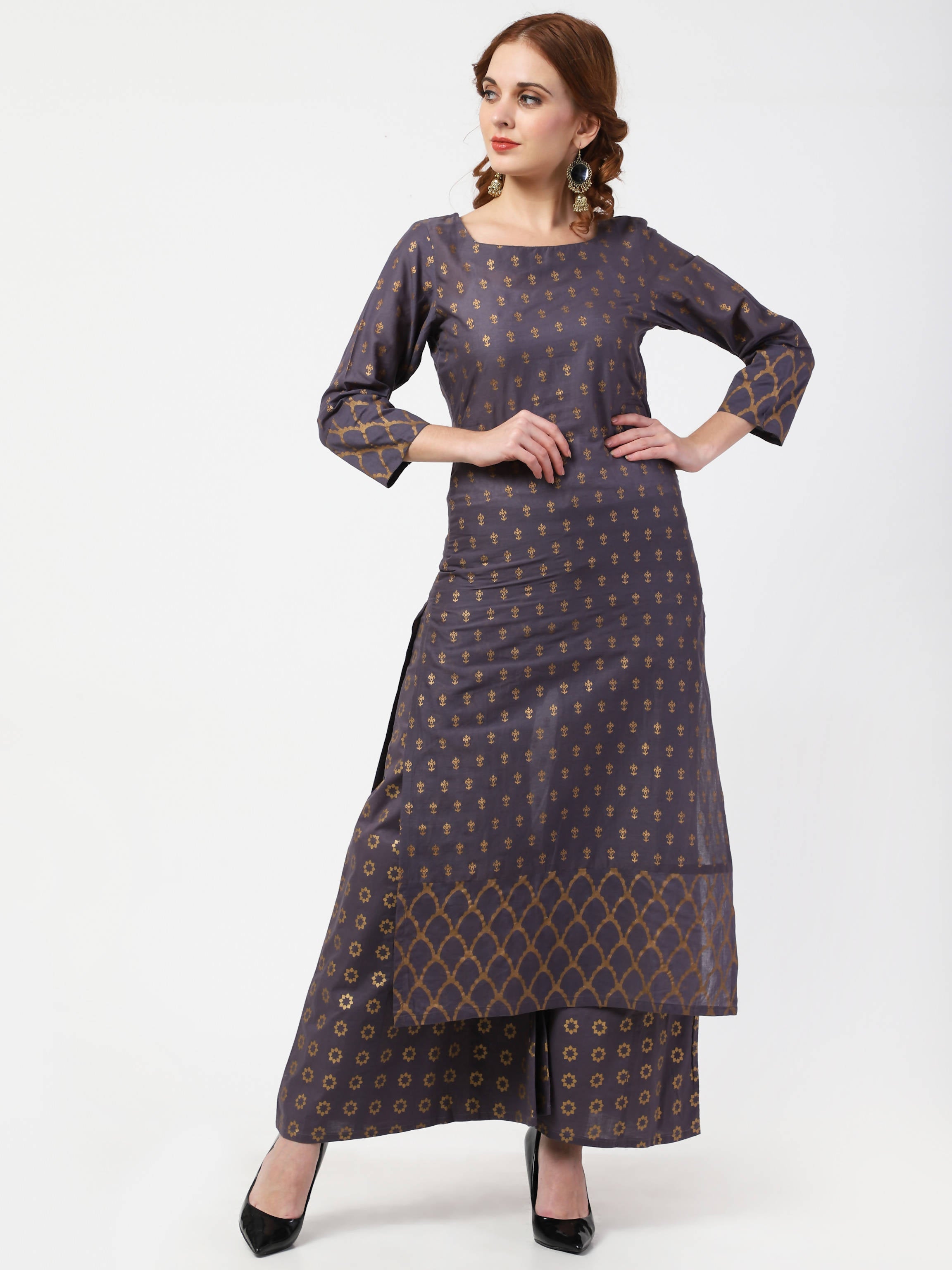 Cheera Kurta Palazzo & Dupatta Set (CH103KPD)