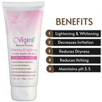 Vigini Natural Actives Vaginal Lightening Whitening Intimate Feminine Hygiene Gel Wash for Women