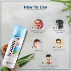 VI-JOHN Dermatologically Tested Premium Claming Aqua Shaving Foam Enriched with Aloevera & Almond Oil Free From Silicone, Paraben & Mineral Oil - Distacart