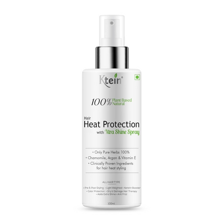 Ktein 100% Plant Based Hair Heat Protection Spray With Extra Shine Chamomile Argan And Vitamin E
