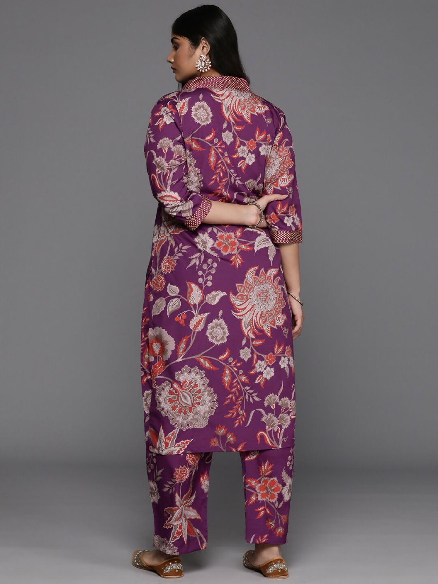 Ahalyaa Women's Traditional wear Kurta Set - Purple