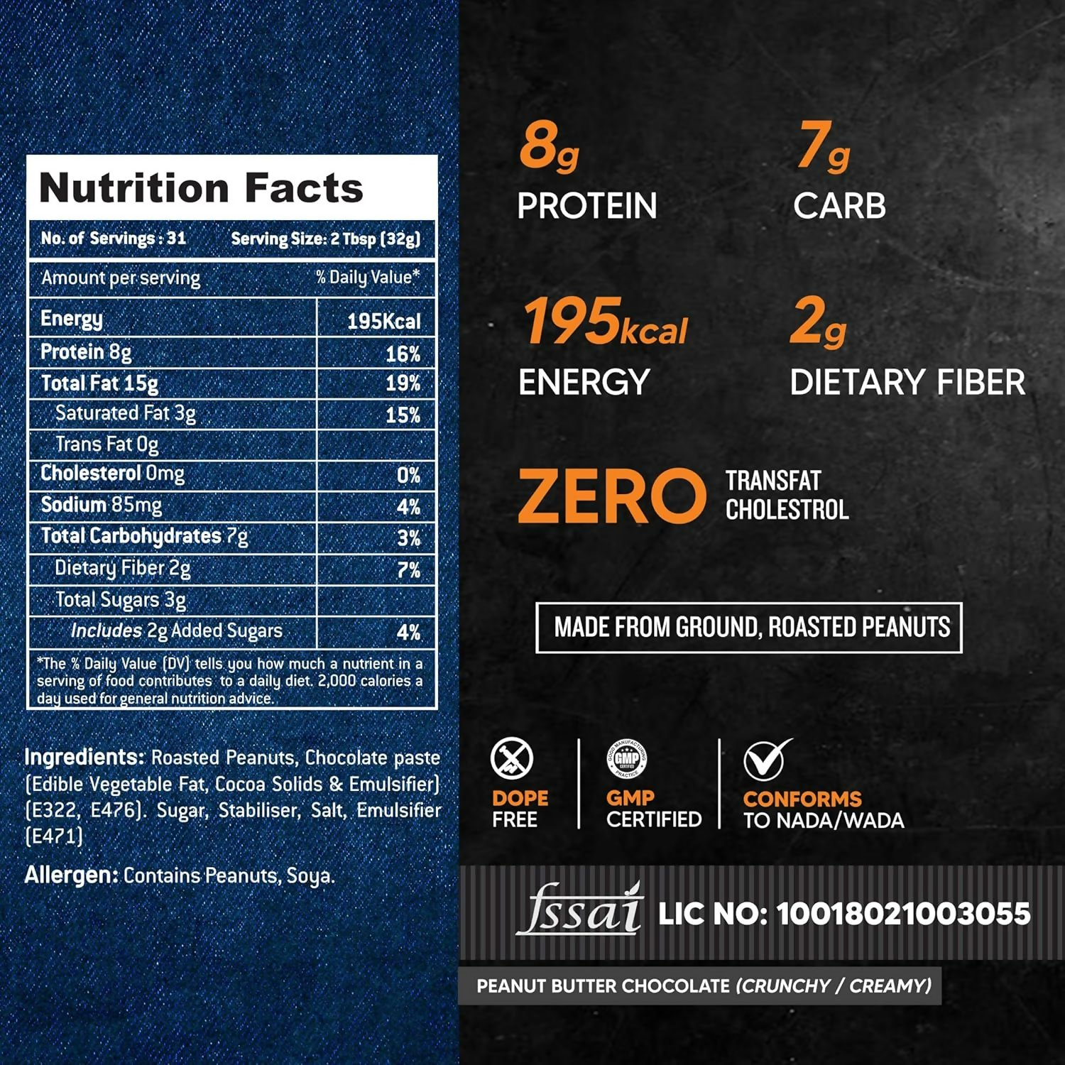As-It-Is Nutrition Atom Chocolate Peanut Butter Creamy - Distacart