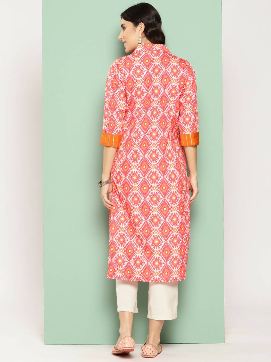 Ahalyaa Women's Traditional wear Kurta - Orange