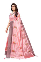 Vamika Pink Crepe Embroidery Saree (Nirali Pink)