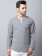 Even Apparels Multi Pure Cotton Round Neck Slit Men's Kurta - Distacart
