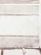 Shree Shyam Fashion Linen Beige Saree - Distacart