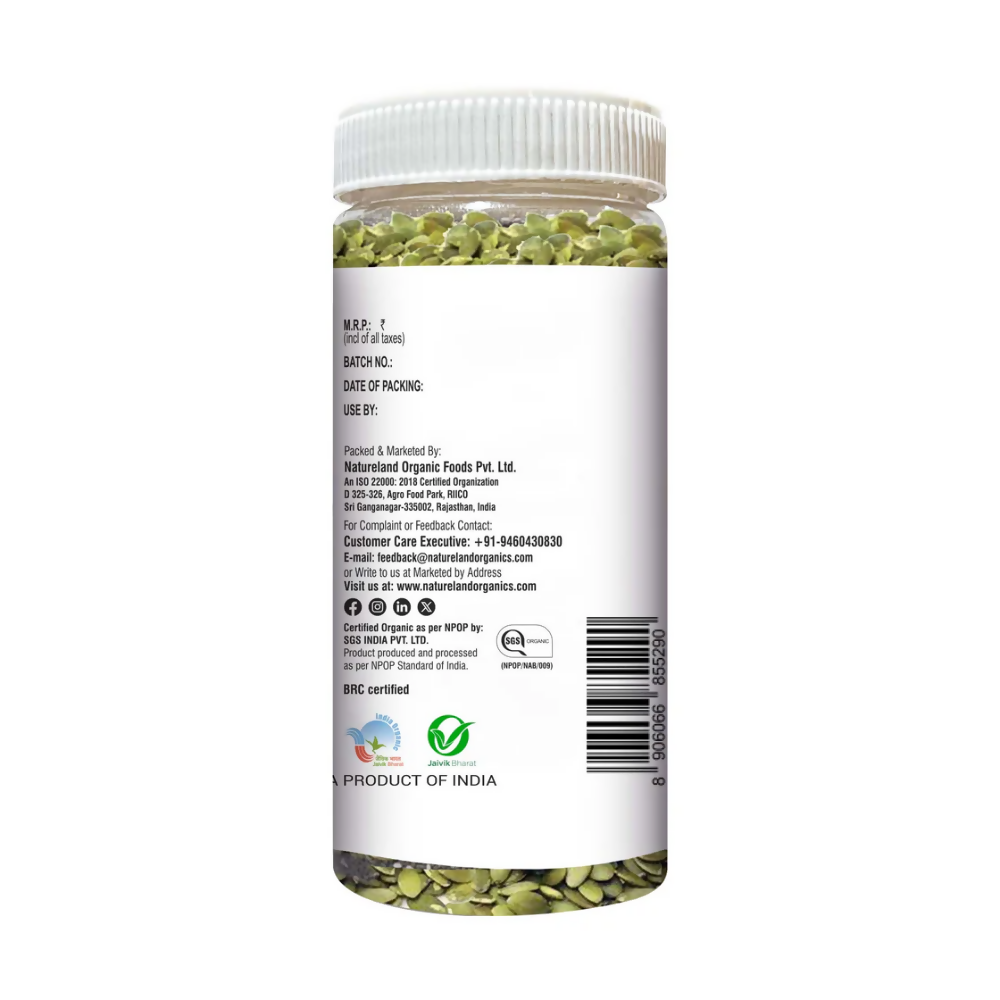 Nature Land Organics Edible Pumpkin Seeds