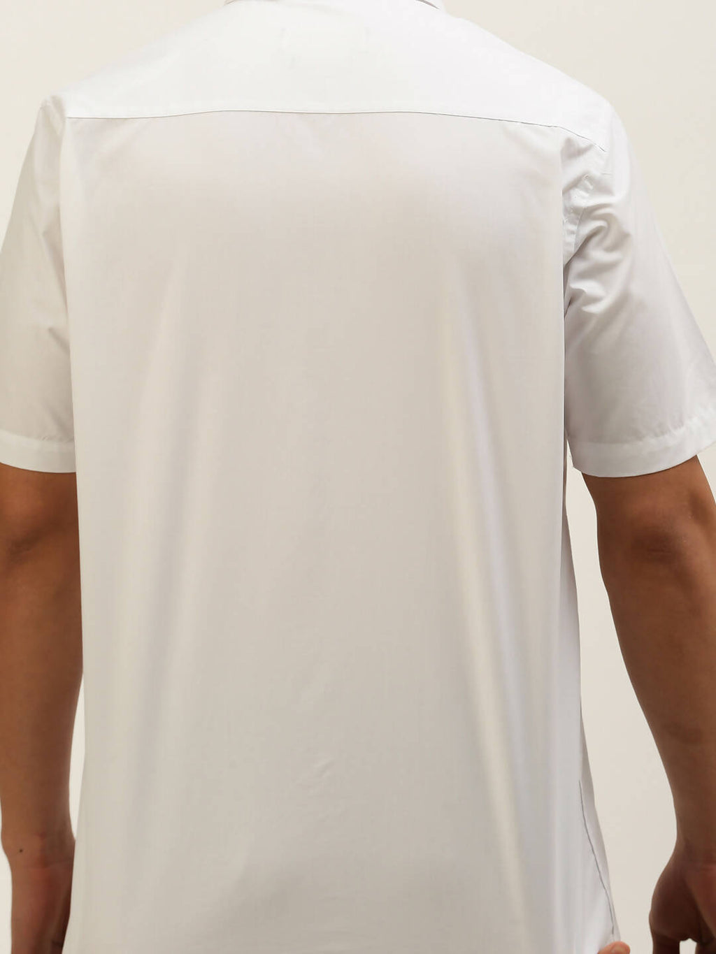Ramraj Cotton Mens Half Sleeve Formal 100 % Cotton White Shirt