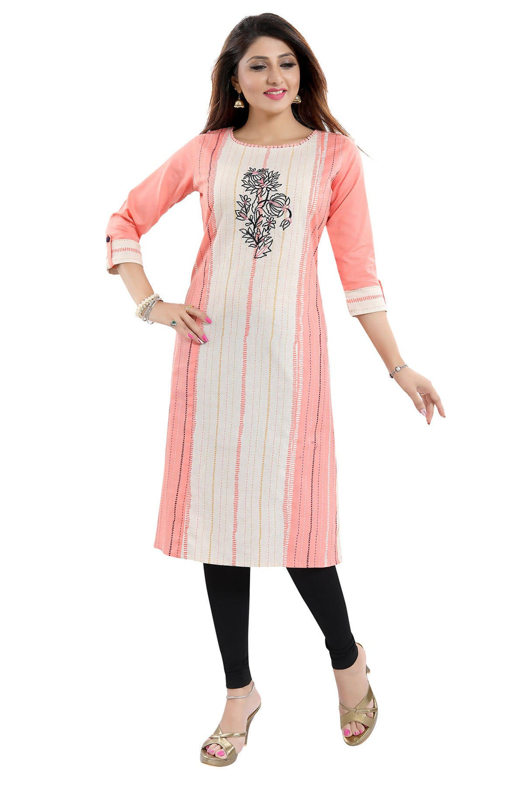 Snehal Creations Tantalising Tomato Cotton Printed Tunic For Everyday Wear - Distacart