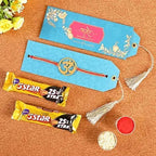 Ethnic Om Metal Rakhi & Cadbury 5 Star Chocolates - Distacart