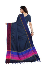 Vamika Navy Cotton Silk Weaving Saree (Binita Navy)
