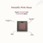 Disguise Satin Smooth Eyeshadow Squares - Metallic Pink Rose 208