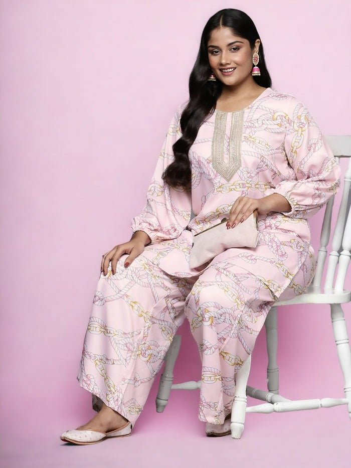 Ahalyaa Women's Traditional wear Tunic - Pink