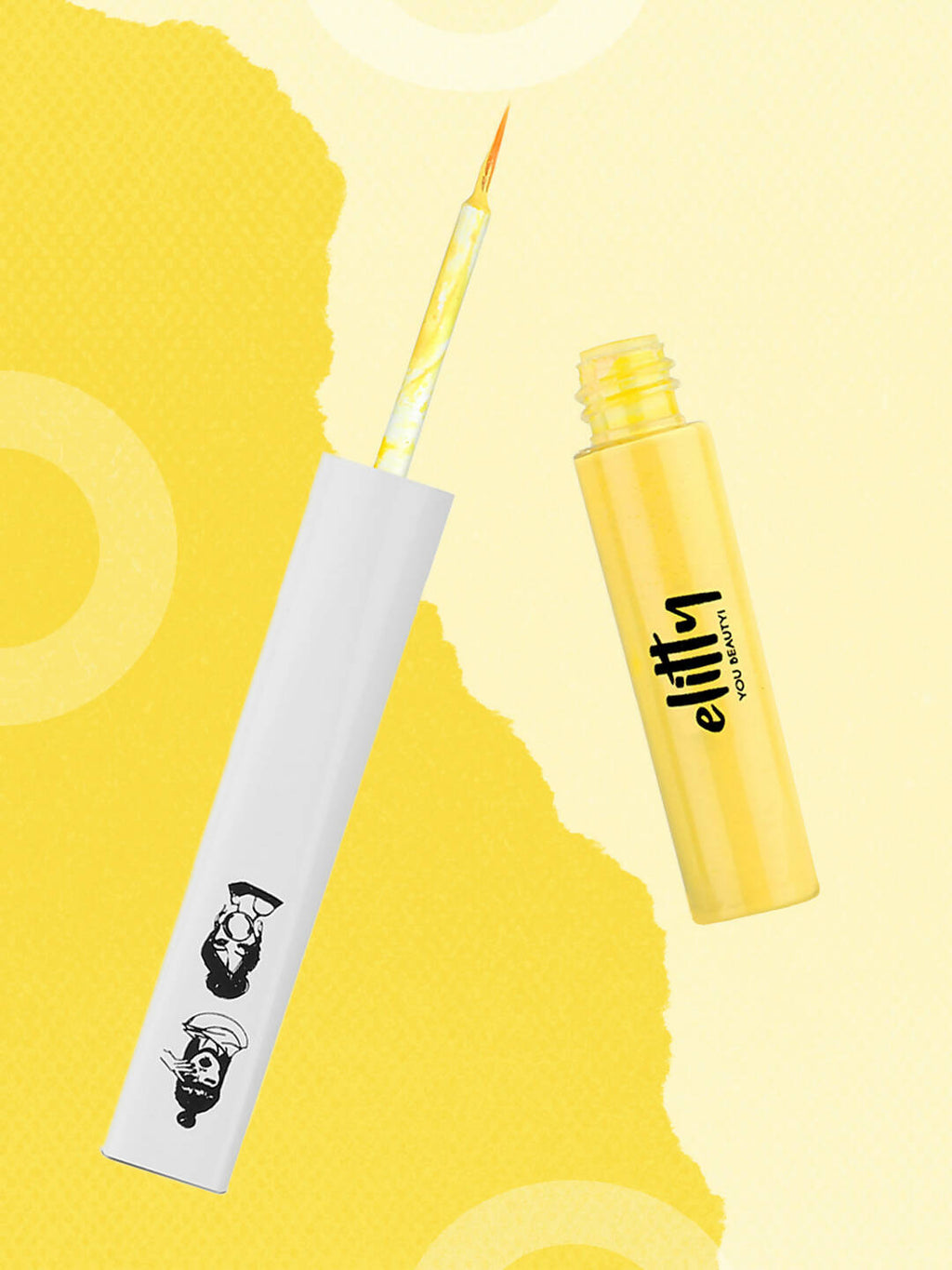 Elitty Honeycomb Yellow Pop Color Matte Finish Liquid Eyeliner - Honeycomb-Yellow