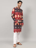 Blossom Print Cotton Kurta by Hilo Design