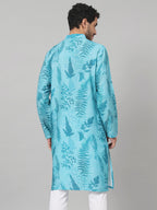 Breezy Leaves Print Cotton Kurta by Hilo Design