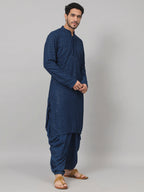 Teal Blue Mirror Kurta by Hilo Design