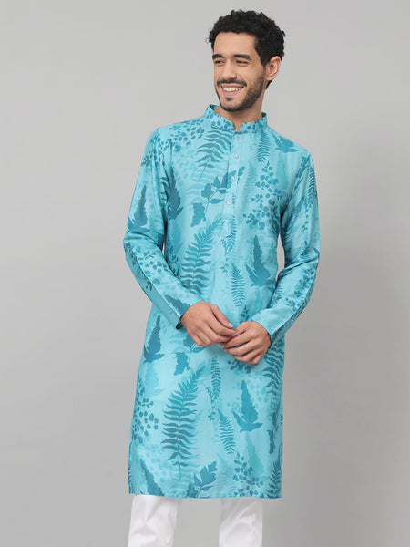 Breezy Leaves Print Cotton Kurta by Hilo Design