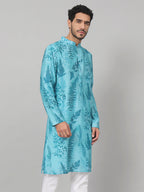Breezy Leaves Print Cotton Kurta by Hilo Design