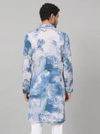 Marble Print Cotton Kurta by Hilo Design