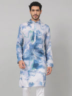 Marble Print Cotton Kurta by Hilo Design
