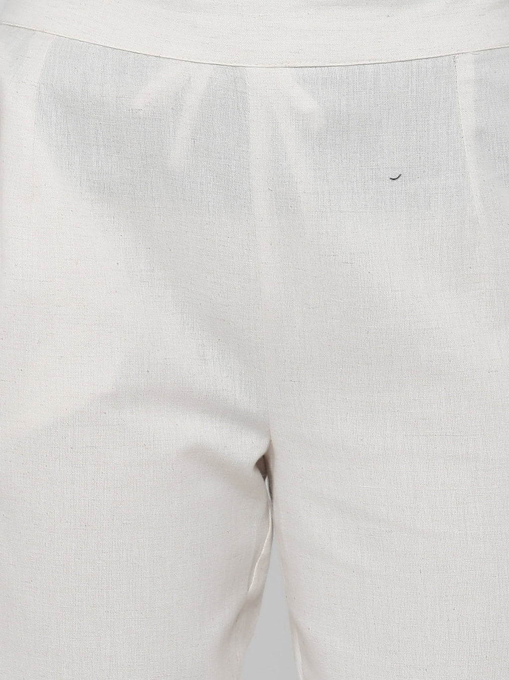 Juniper Women Offwhite Cotton Flex Solid Slim Fit Pant/Slim Pant - Distacart
