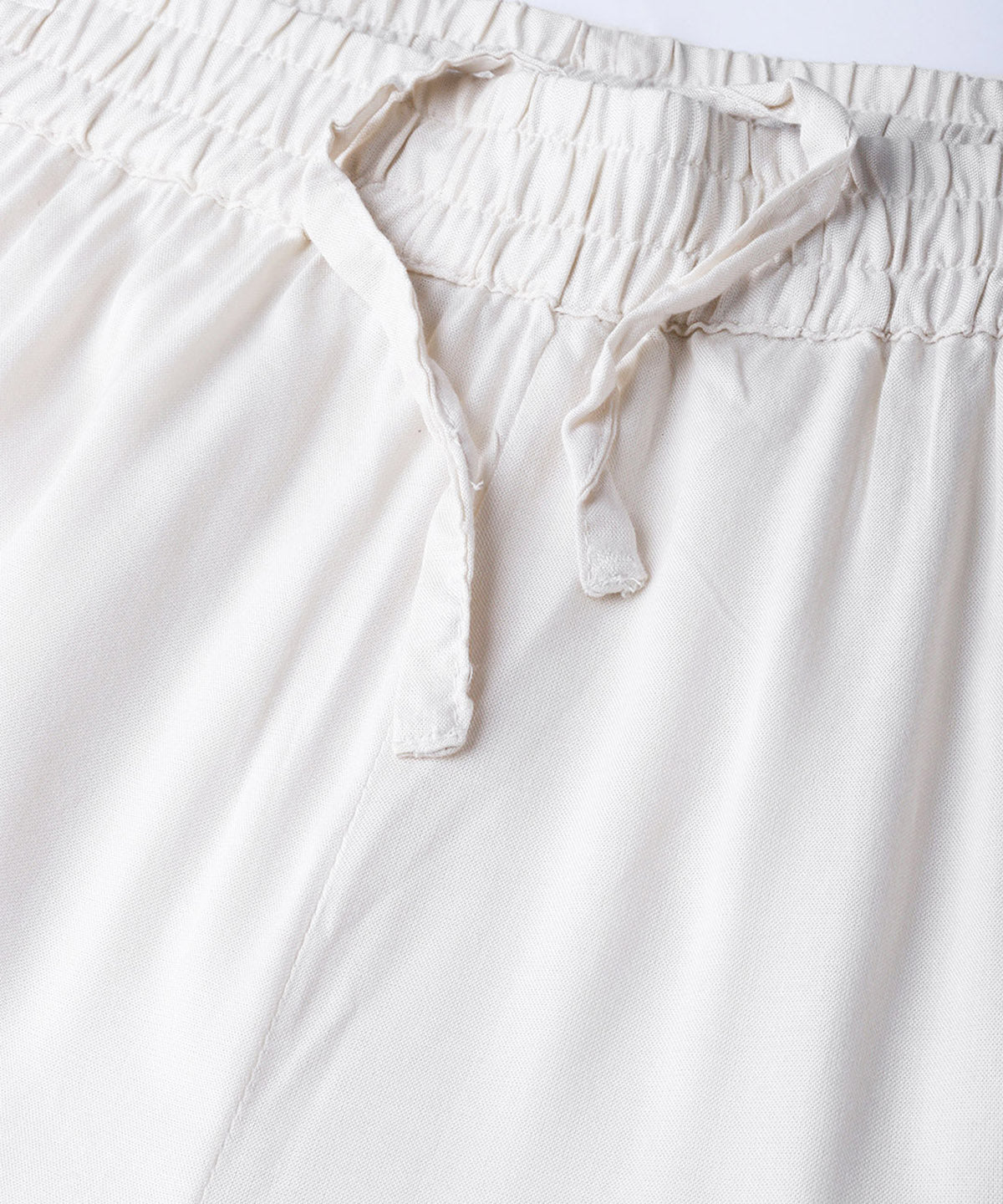 Juniper Women Offwhite Rayon Solid Wide Leg Palazzo - Distacart