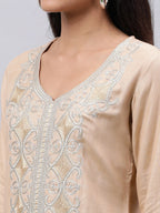 Souchii Women Ethnic Motifs Yoke Design Thread Work Kurta - Distacart