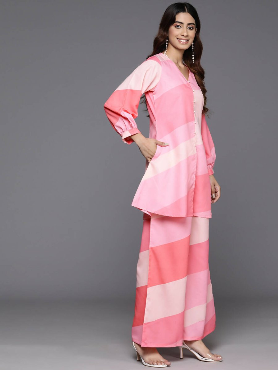 Ahalyaa Women's Traditional Wear Co-ods - Pink