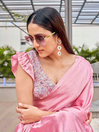 Tikhi Imli Sequinned Satin Ready to Wear Saree - Distacart
