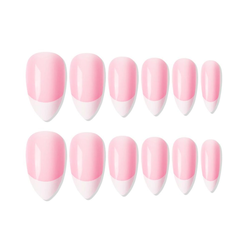 shills professional reusable press on nails french almond spn746