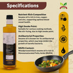 Gavyamart Wood Pressed Black Sesame Oil - Distacart