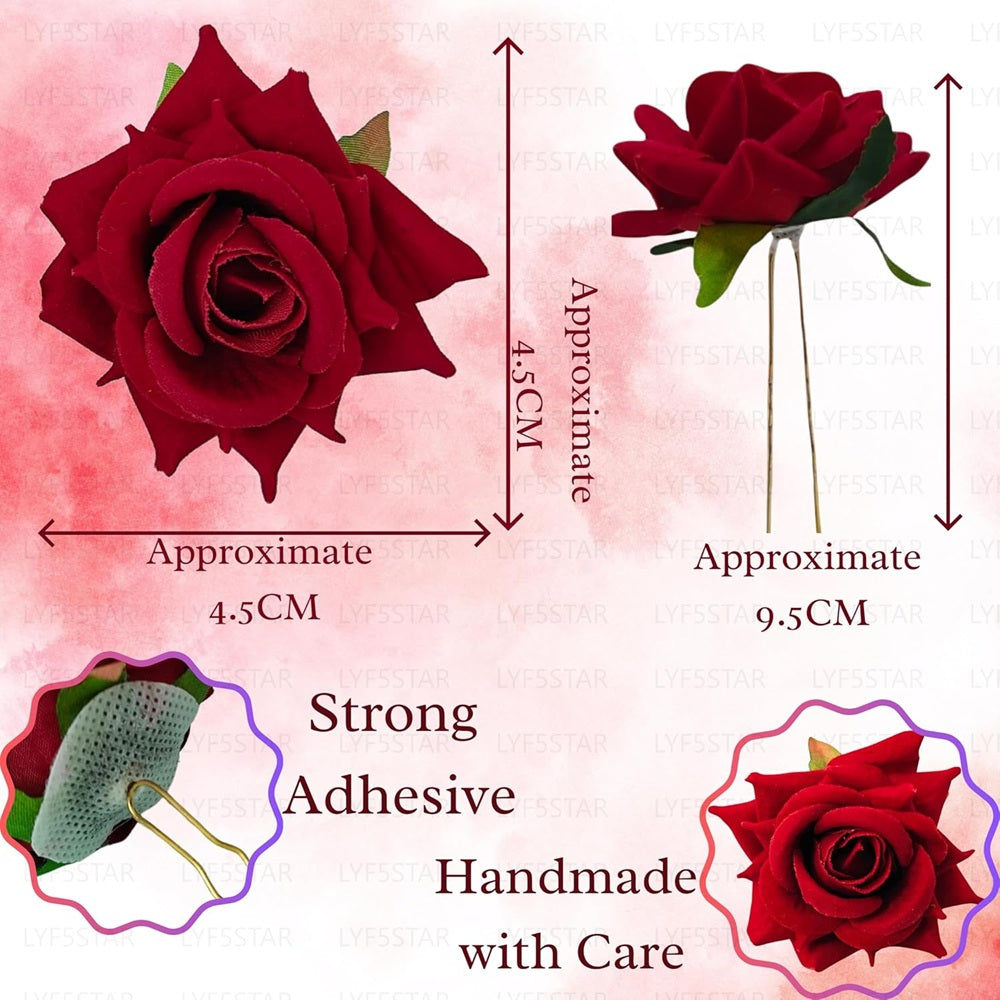 Red Rose Brooches - Distacart