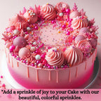 hot pink sprinkles bottle for decoration bottle 100 g