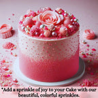 rose pink sprinkles bottle for decoration bottle 100 g