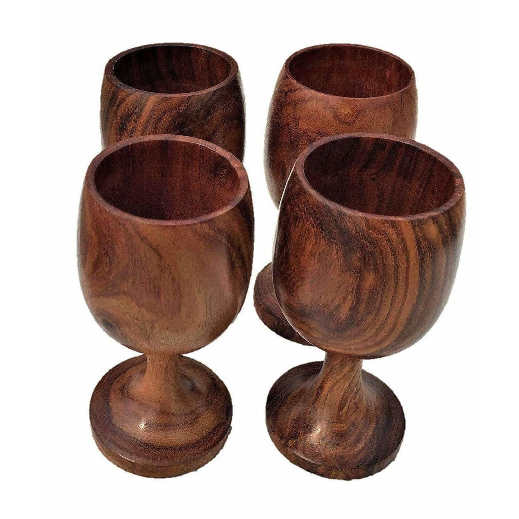 Handmade Sheesham Wooden Glass