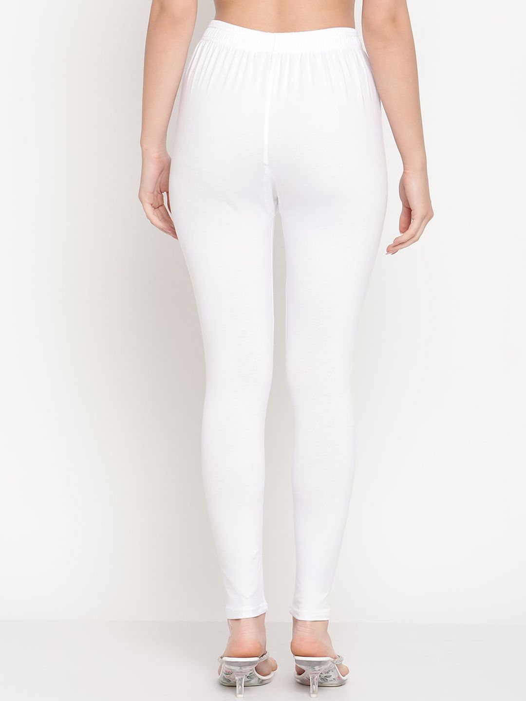 TAG 7 Women Pack Of 2 Solid Comfort-Fit Ankle-Length Leggings