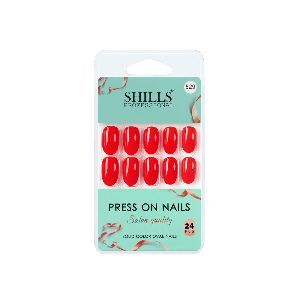 shills professional reusable press on nails oval spn529