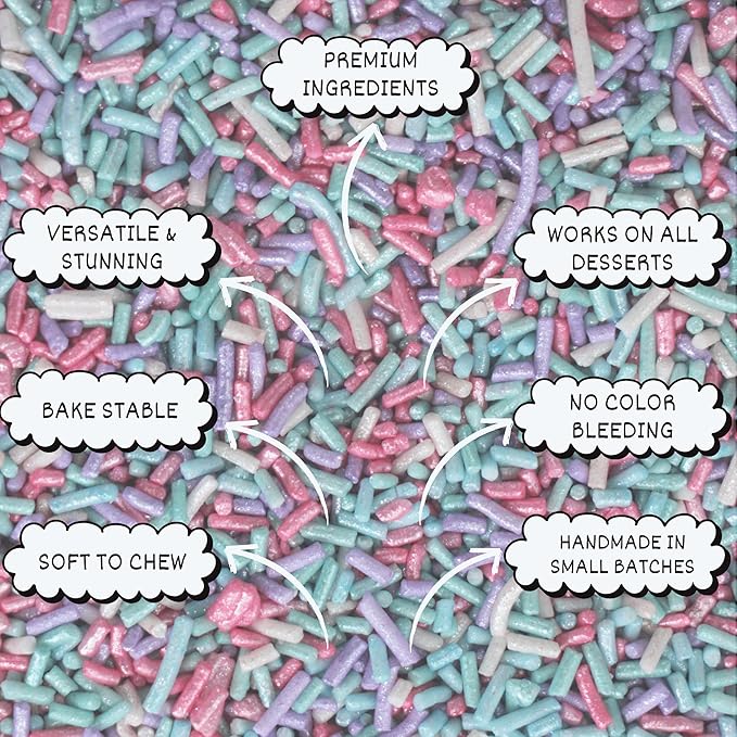 rainbow sprinkles for decoration 07 100 g