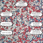 patriotic sprinkles for decoration 05 120 gm
