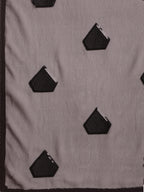 Sangria Black Embellished Sequinned Pure Georgette Saree - Distacart