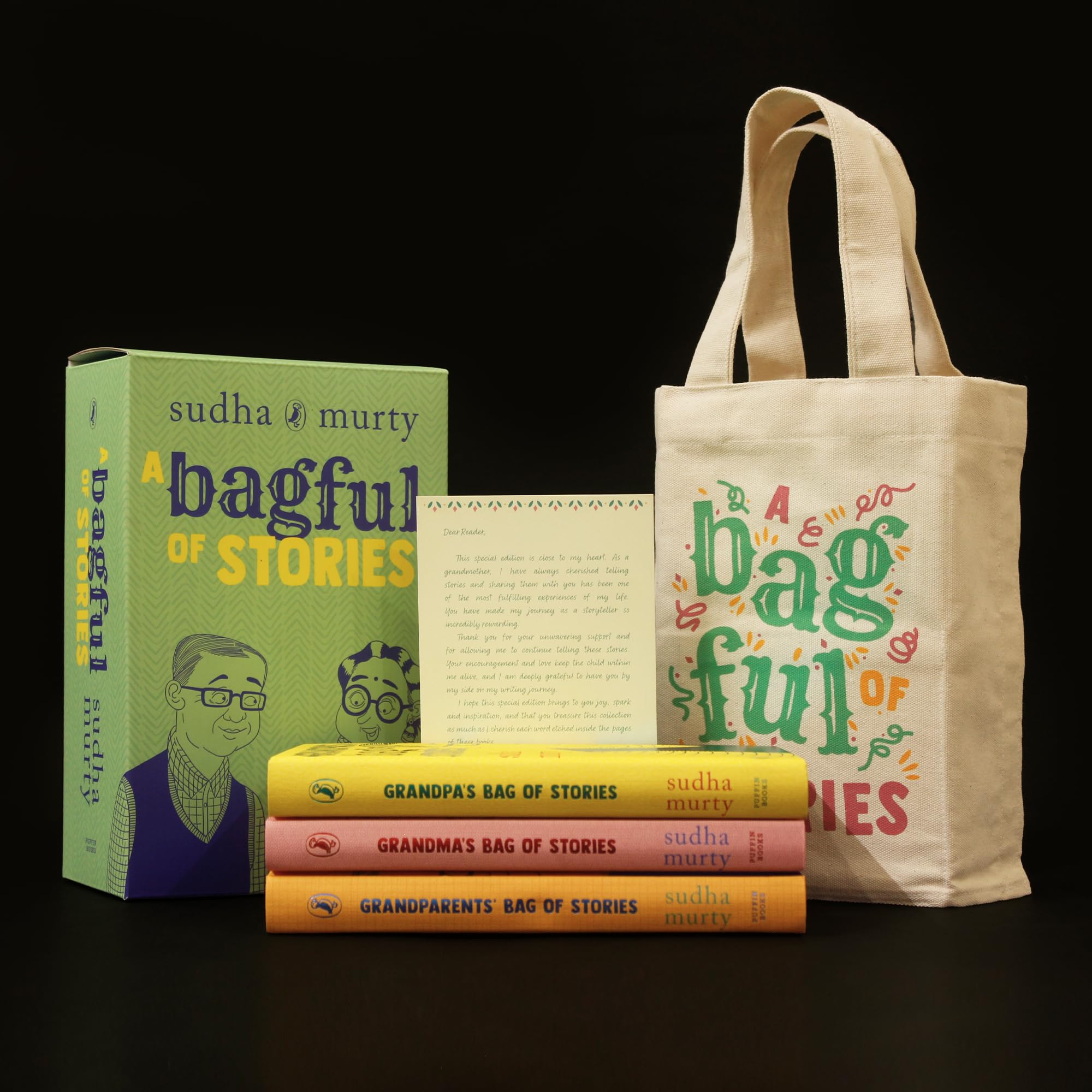 A Bagful of Stories: A Gift Edition Boxset of Grandma’s, Grandpa’s and Grandparents’ Bag of Stories by Sudha Murty
