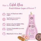 Nat Habit Fresh Gulab Khus Ksheer Lepa Face Mask For Pore Refining, Tightening - Distacart