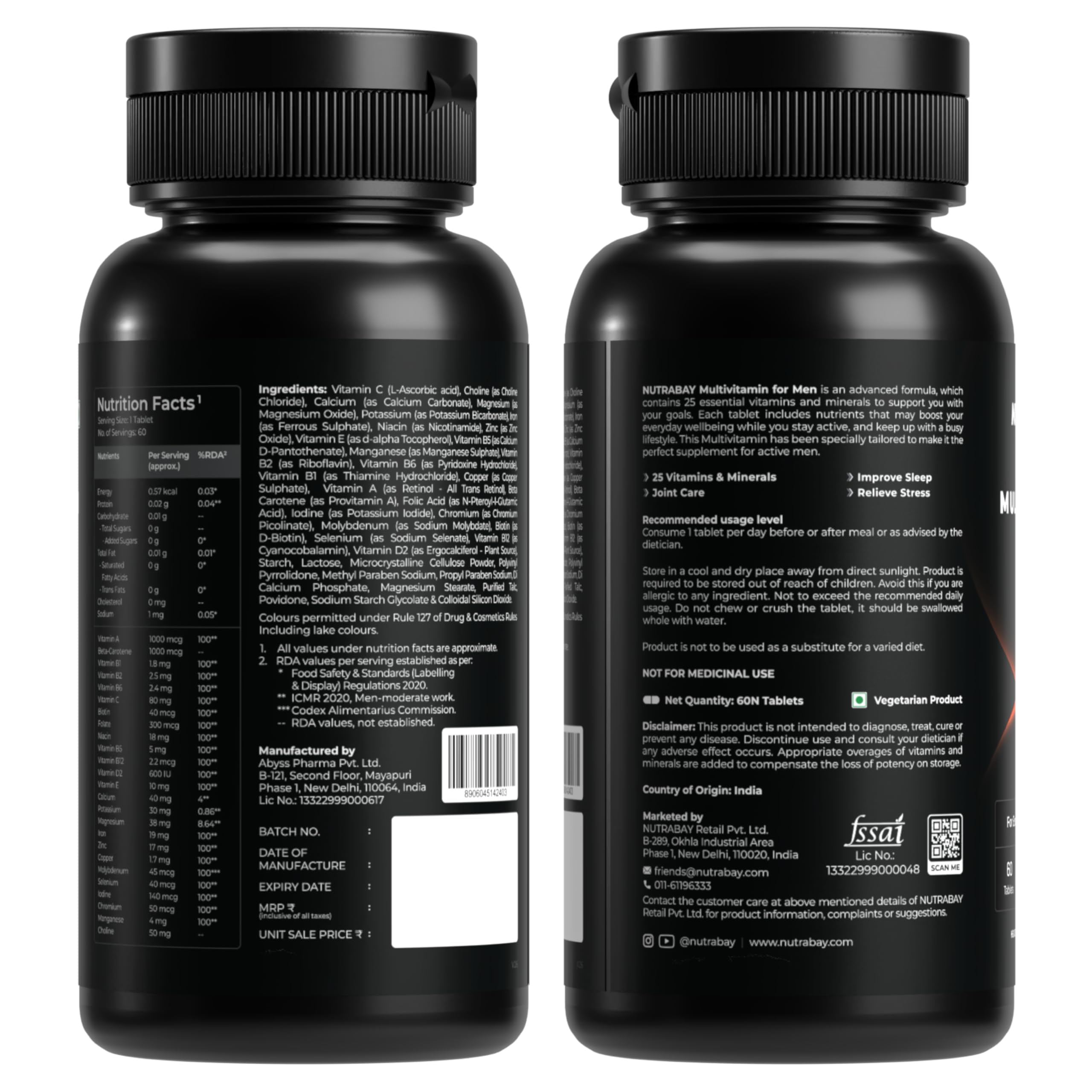 Nutrabay Multivitamin Tablets for Men