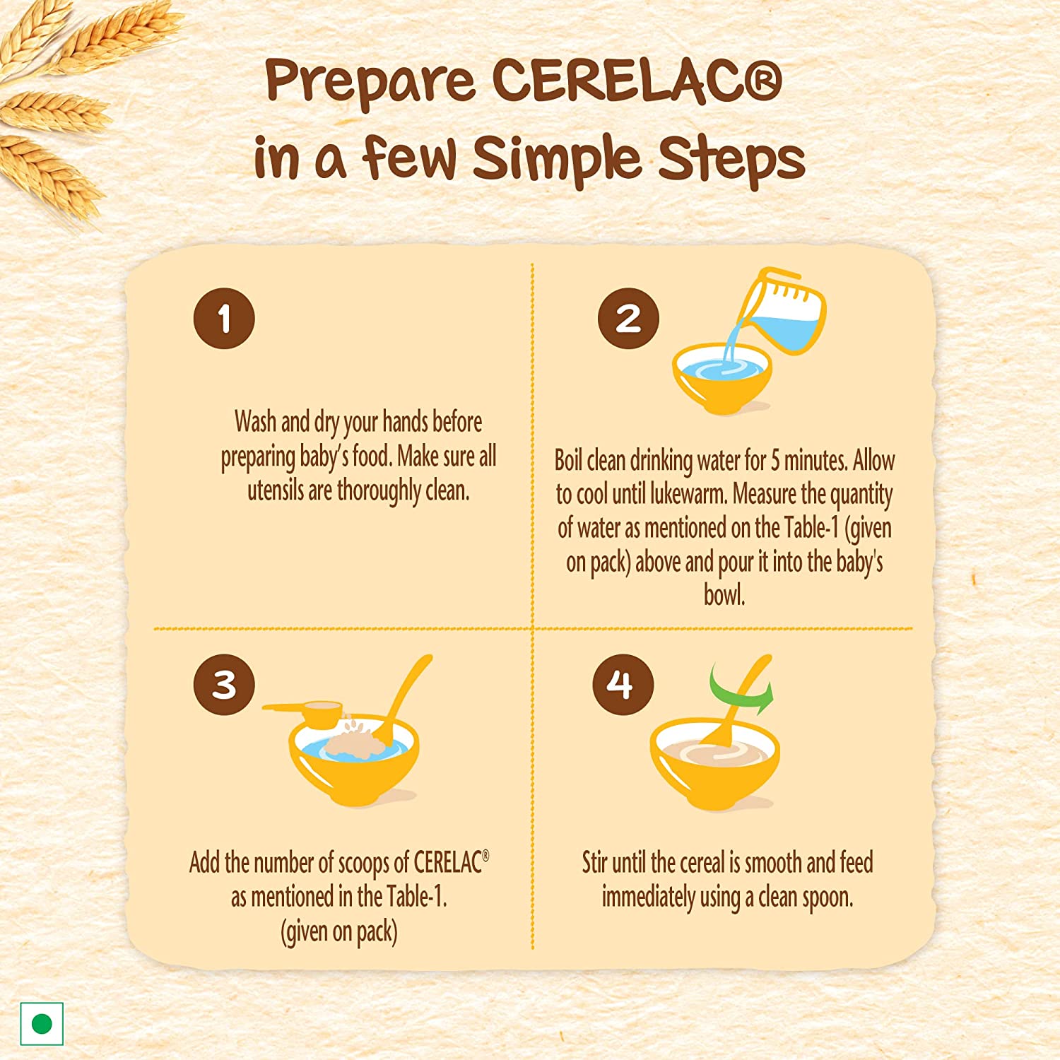 Nestle Cerelac Baby Cereal with Milk - Wheat, From 6-12 Months - Distacart