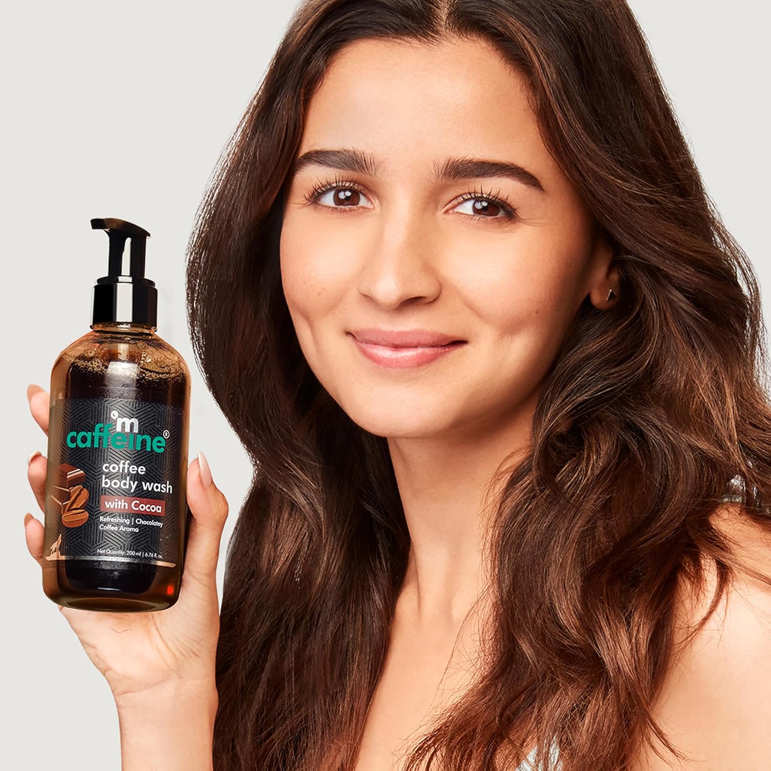 mCaffeine Coffee Body Wash with Cocoa for Refreshed & Moisturized Skin