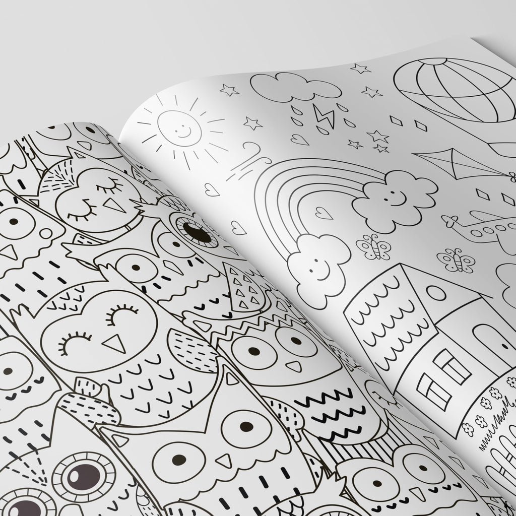 Doodle Colouring for kids - Blue Edition : Kids Colouring book, Colouring book for Toddlers, Fun learning colouring book, Colouring book for young learners